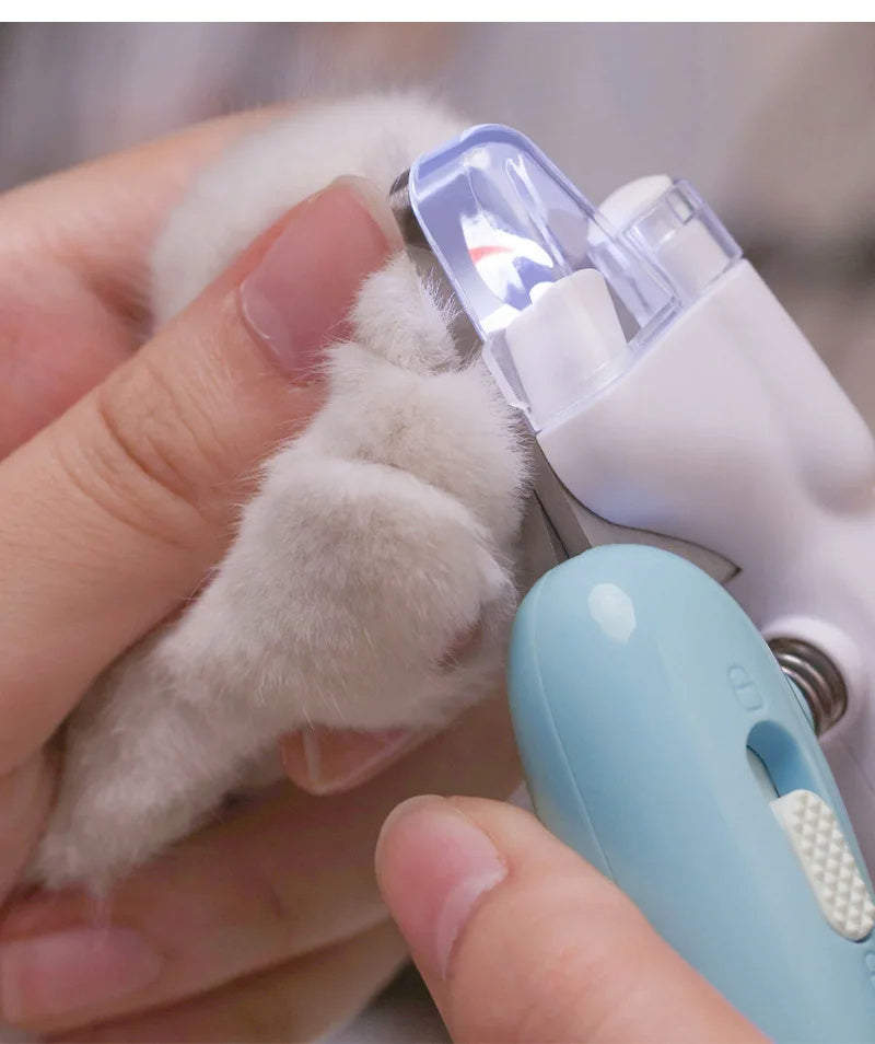 Nagelknipser für Haustiere, Nagelknipser für Hunde, Nagelknipser für Katzen, LED-elektrischer Nagelschleifer, Heimtierbedarf, LED-Licht, Nagelknipser für Haustiere