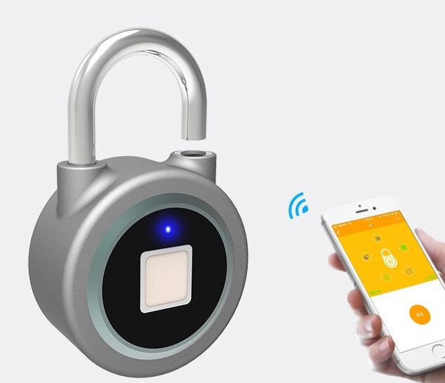 Smart Lock Fingerabdruck-Vorhängeschloss Handy-App-Steuerung Bluetooth-Entriegelung Gepäck-Fingerabdruck-Schloss Trolley-Fingerabdruck-Schloss