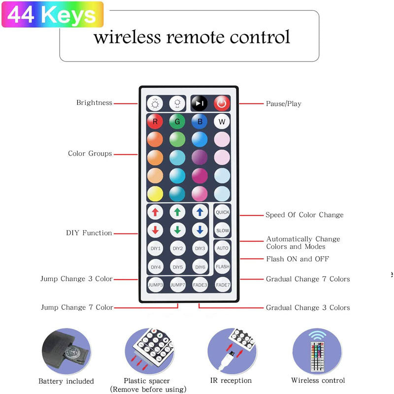 LED Streifen Lichter Lampe 5050 RGB Flexible Klebeband Diode 5M Controller Zimmer Dekor TV Computer Hintergrundbeleuchtung Dekoration Weihnachten