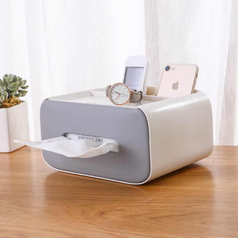 Multifunktionale Desktop Tissue Lagerung Box Kosmetik Make-Up Organizer