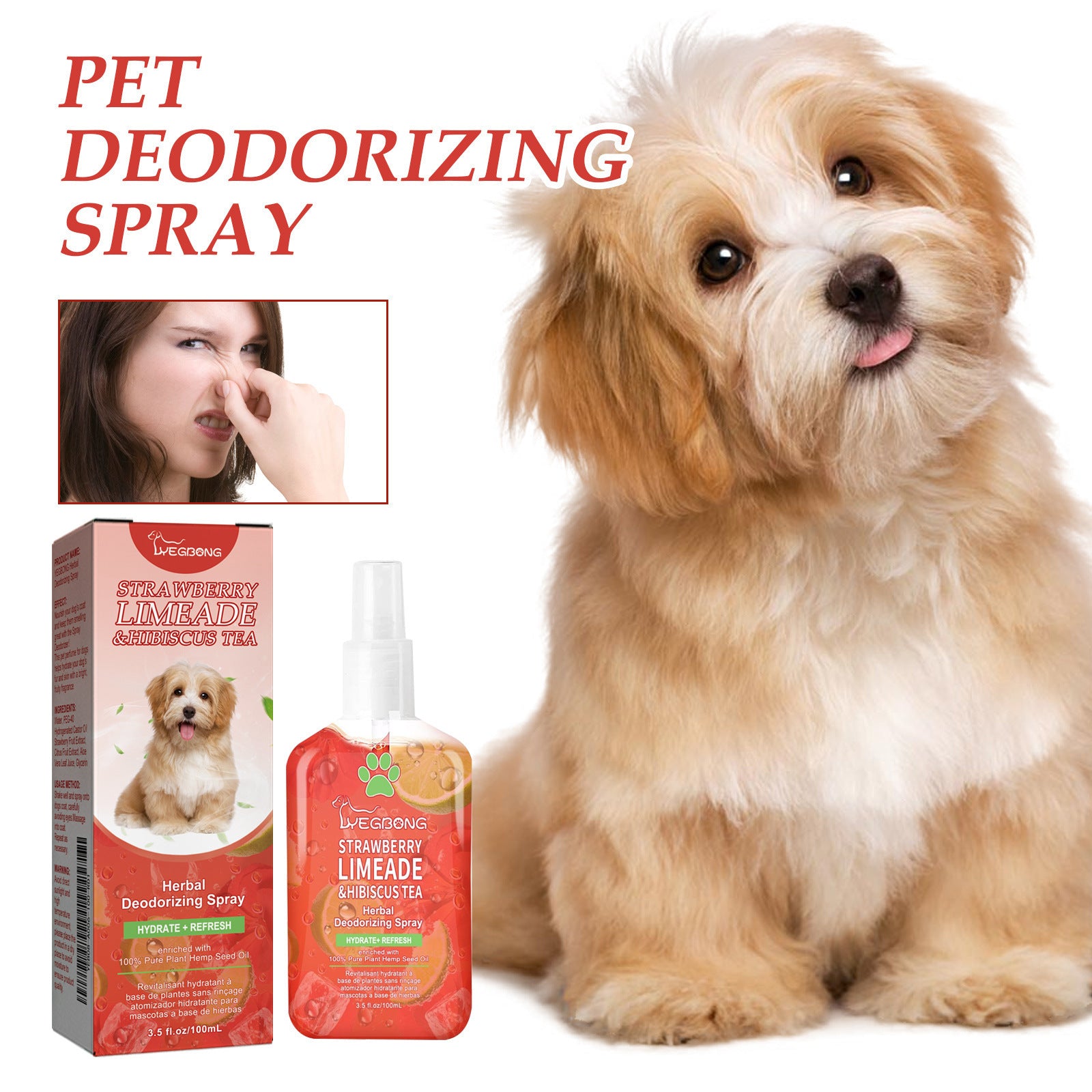 YEGBONG Pet Deodorant Spray Indoor Deodorant