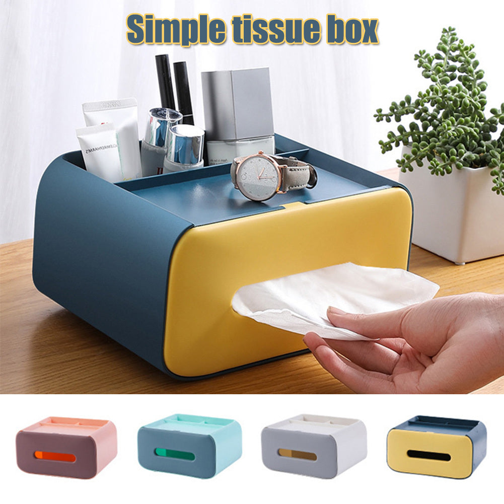 Multifunktionale Desktop Tissue Lagerung Box Kosmetik Make-Up Organizer