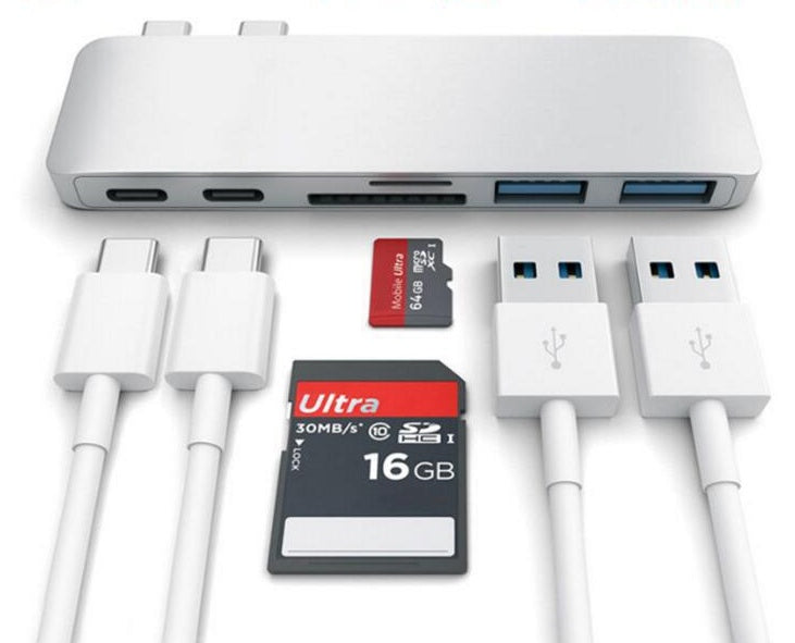 Kompatibel mit Apple, USB Typ C Hub zu TF SD Kartenleser Hub 3.0 Adapter mit PD Power USB C Hub Dock