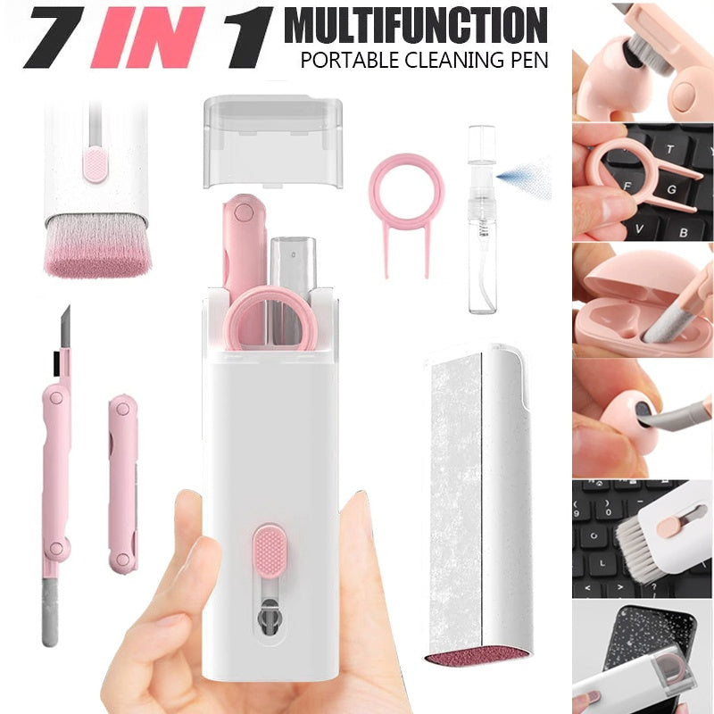 Multifunktionales Bluetooth-kompatibles Headset-Reinigungsstift-Set, Tastaturreiniger, Reinigungswerkzeuge, Reiniger, Keycap-Puller-Kit