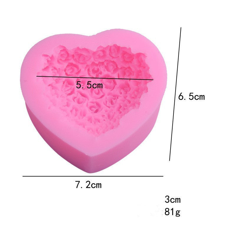 Valentinstag Geschenk Valentinstag Liebe Rose Silikonform Home Supplies