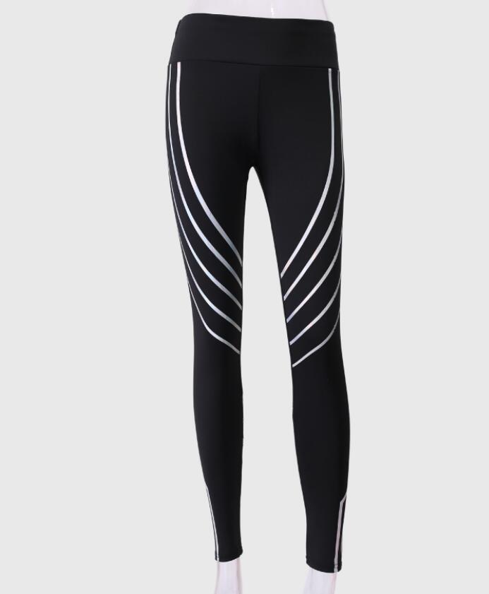 Fitness-Yogahose mit Laserdruck, schlankmachende Sport-Leggings