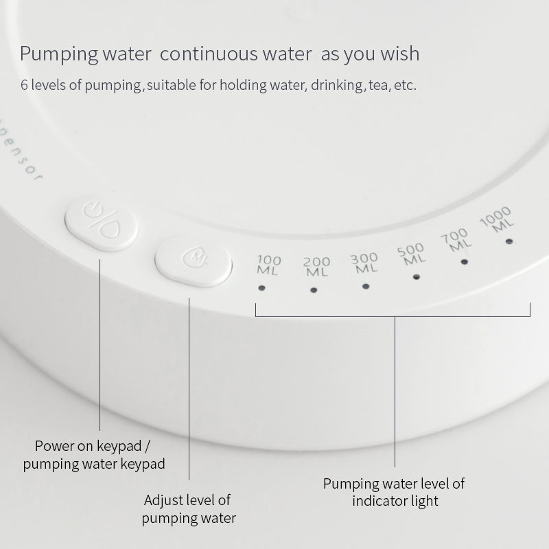 Schreibtischspender, elektrischer Wasserspender in Gallone, automatischer Wasserflaschenspender, wiederaufladbarer Wasserspender