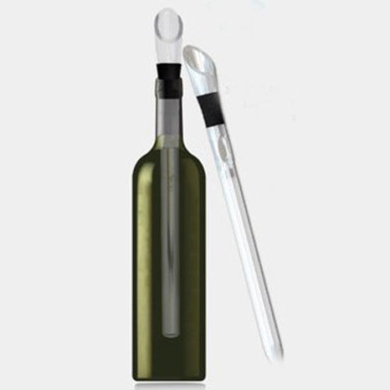 Wine pourer-chiller stick