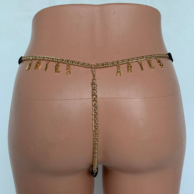 Customized Thong Waist Chain  Body Chain