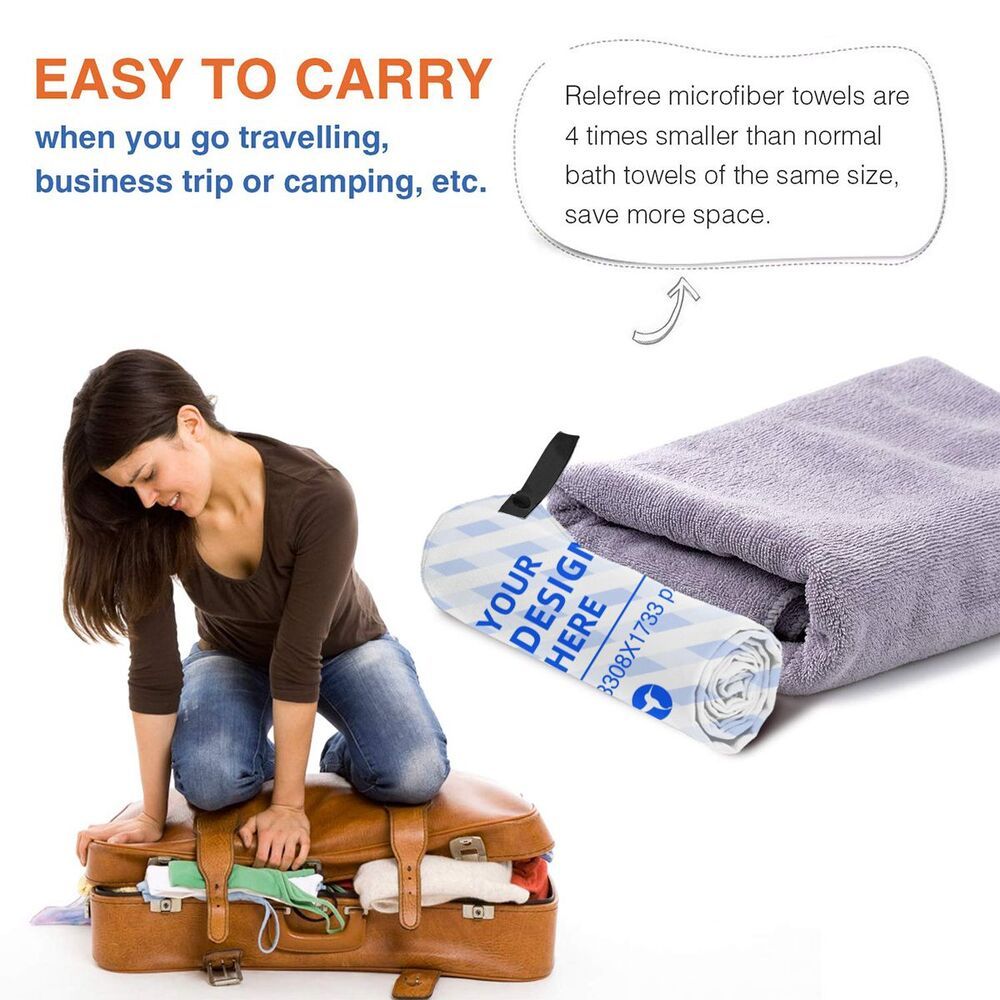 16x31.5in Horizontal Microfiber Quick Dry Towel