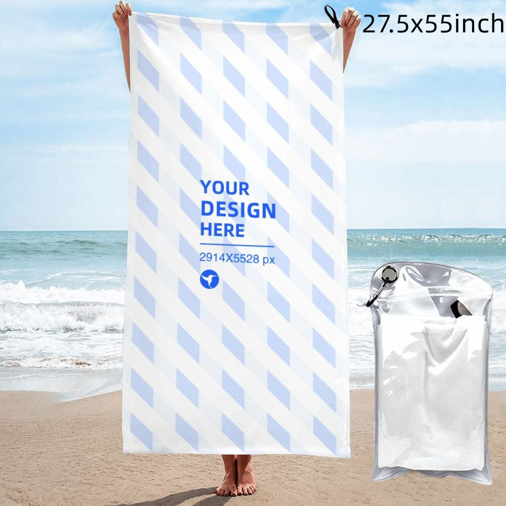 Vertical Microfiber Portable Quick Dry Bath Towel