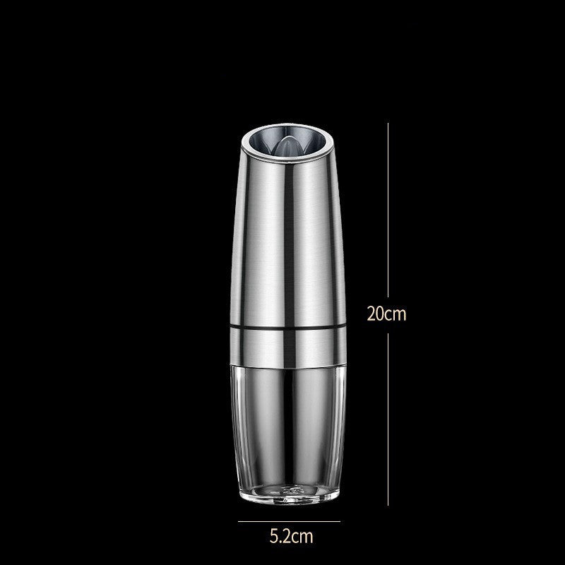 Wiederaufladbares elektrisches Pfeffer- und Salzmühlen-Set, Einhandbedienung, keine Batterie erforderlich, automatische Mühle mit einstellbarer Grobheit, LED-Licht, nachfüllbar