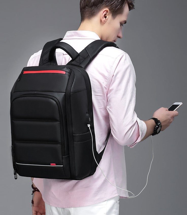 Wasserdichter Rucksack mit multifunktionalem externem USB-Ladeanschluss, Laptoptasche