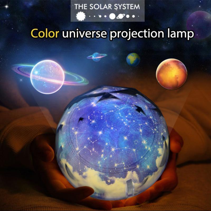 Sternenhimmel Nachtlicht Planet Magischer Projektor Erde Universum LED Lampe Bunt Drehbar Blinkende Sterne Kinder Baby Weihnachtsgeschenk