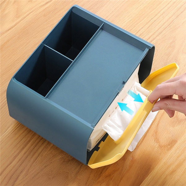 Multifunktionale Desktop Tissue Lagerung Box Kosmetik Make-Up Organizer