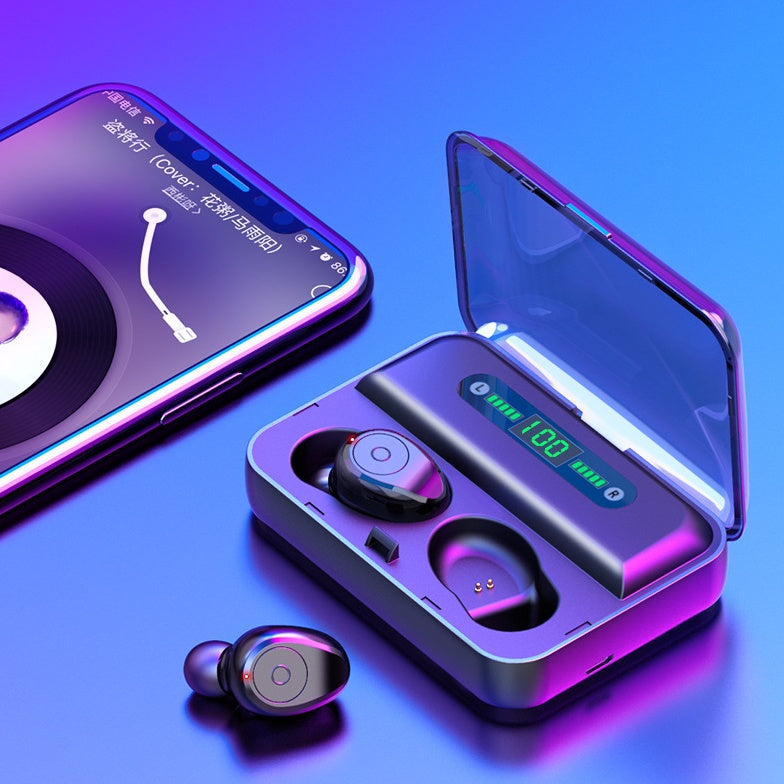 Multifunktions-Bluetooth-Headset, binaurale Bewegung, Powerbank, Telefonunterstützung