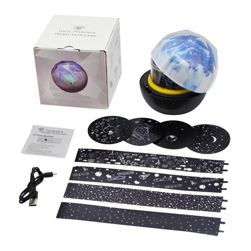 Sternenhimmel Nachtlicht Planet Magischer Projektor Erde Universum LED Lampe Bunt Drehbar Blinkende Sterne Kinder Baby Weihnachtsgeschenk