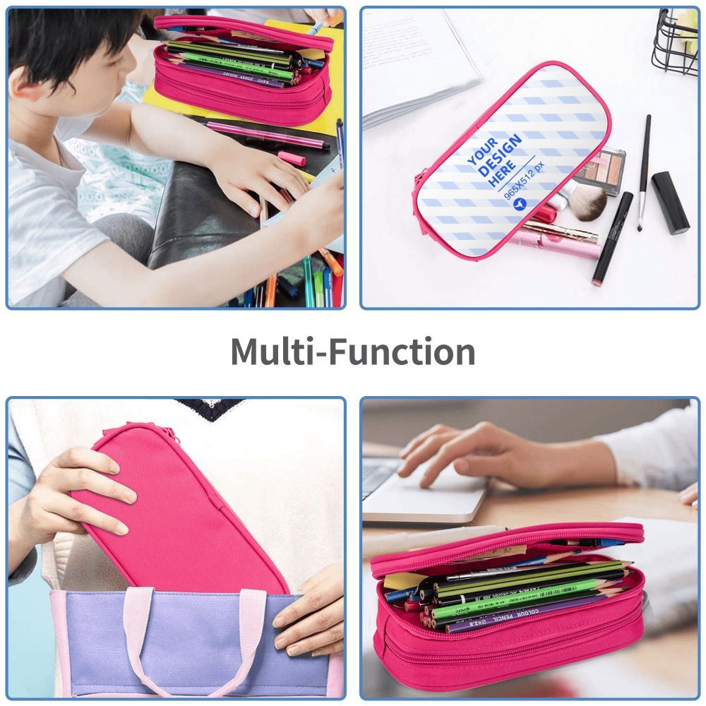 Large Capacity Double Layer Student Pencil Case