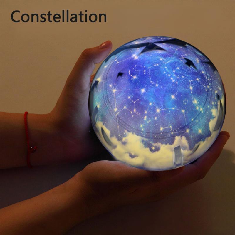 Sternenhimmel Nachtlicht Planet Magischer Projektor Erde Universum LED Lampe Bunt Drehbar Blinkende Sterne Kinder Baby Weihnachtsgeschenk