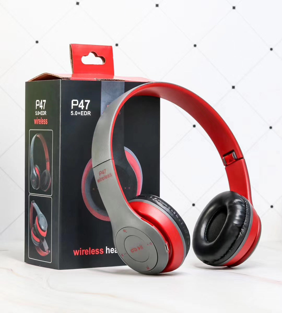 Kabelloses Headset, faltbarer Stereo-Bass-Bluetooth-Kopfhörer, Helmgeschenk für Kinder und Mädchen, mit Mikrofon, USB-Bluetooth-5.0-Adapter für TV-Gaming