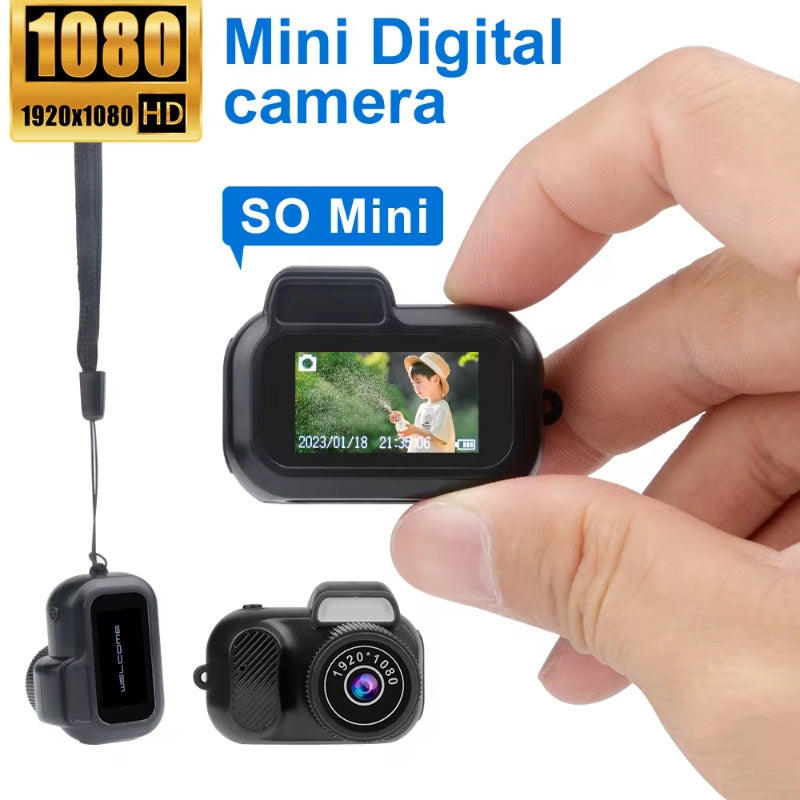 Retro Mini Kamera Mit Bildschirm Indoor Hause Outdoor 1080p HD Tragbare Sehr Kleine Kamera Video Unterstützung Urlaub Geschenke