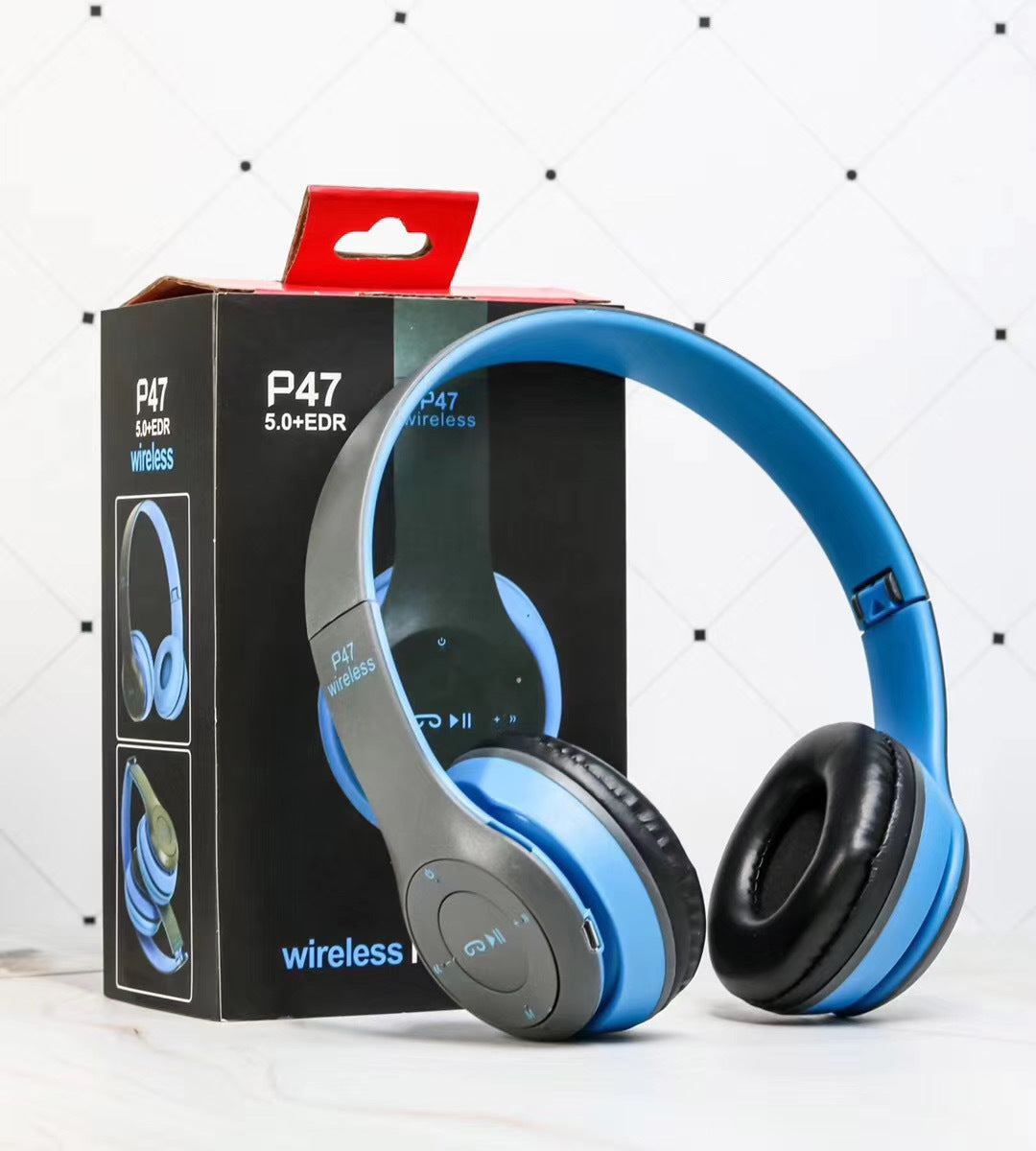 Kabelloses Headset, faltbarer Stereo-Bass-Bluetooth-Kopfhörer, Helmgeschenk für Kinder und Mädchen, mit Mikrofon, USB-Bluetooth-5.0-Adapter für TV-Gaming