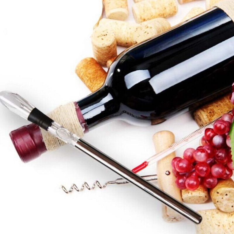 Wine pourer-chiller stick