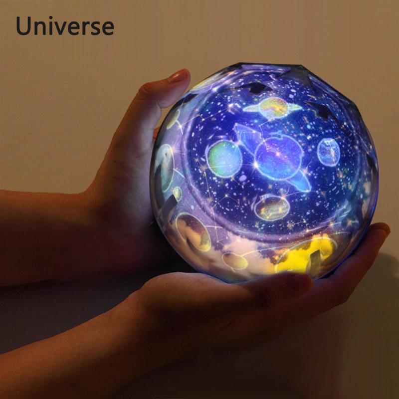 Sternenhimmel Nachtlicht Planet Magischer Projektor Erde Universum LED Lampe Bunt Drehbar Blinkende Sterne Kinder Baby Weihnachtsgeschenk